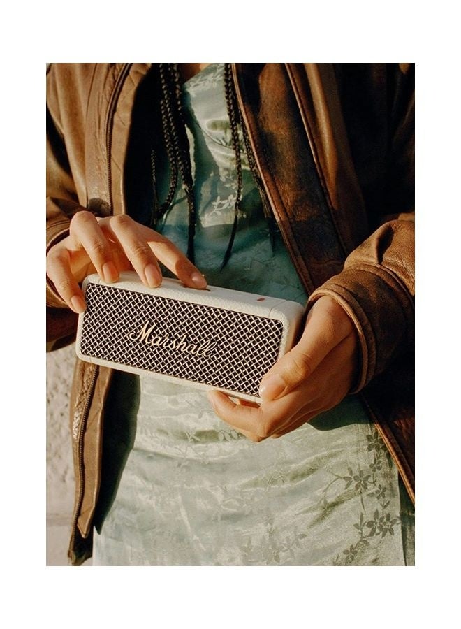 Marshall Emberton 2 Portable Bluetooth Speakers - Water Resistant Wireless Speakers Portable Speaker 30 Hour of Playtime Cream - Image 4